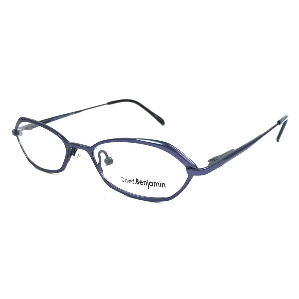 David Benjamin Petite Eyeglasses Frames DB-114 C3 Blue Oval Full Rim 45-17-135